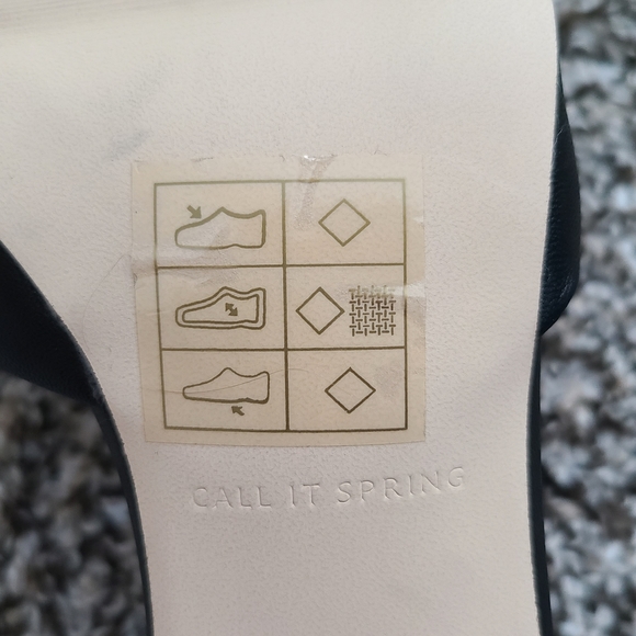 Call It Spring Iconis Black Stiletto Heels Size US 9 - Picture 5 of 6